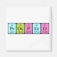 Prospero periodic table name magnet