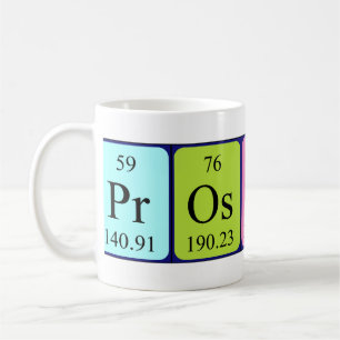 Prospero periodic table name mug