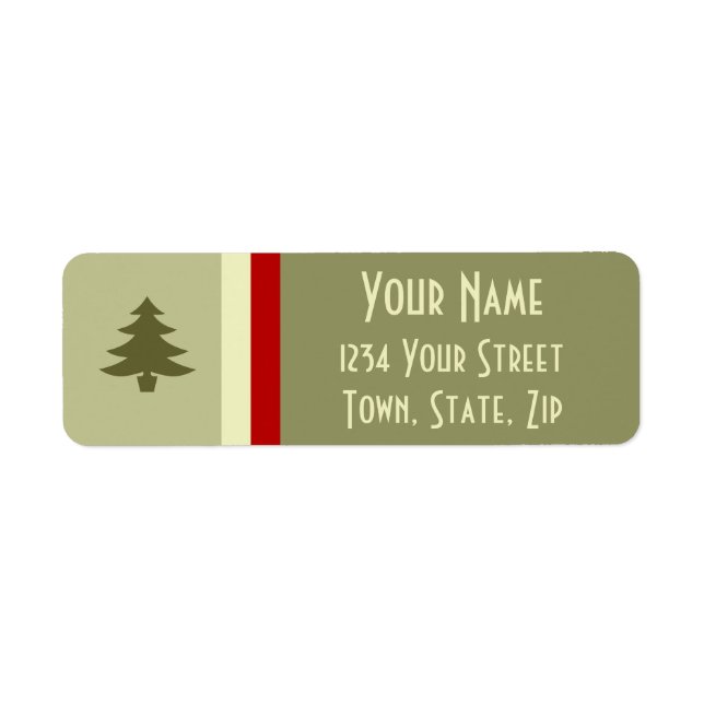 Prosperous Holiday Return Address Label (Front)