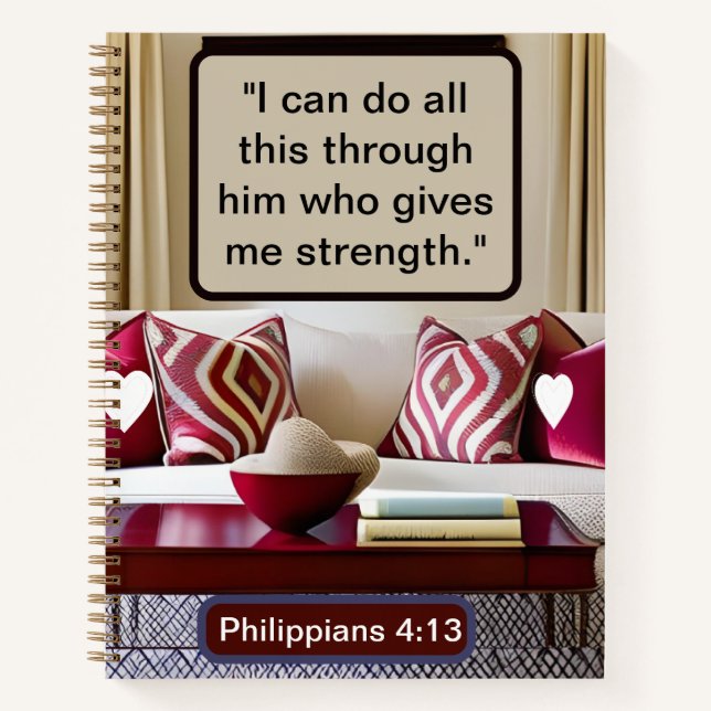 Prosperous Pathways: Jeremiah 29:11 Designed Cosy  Notebook (Front)