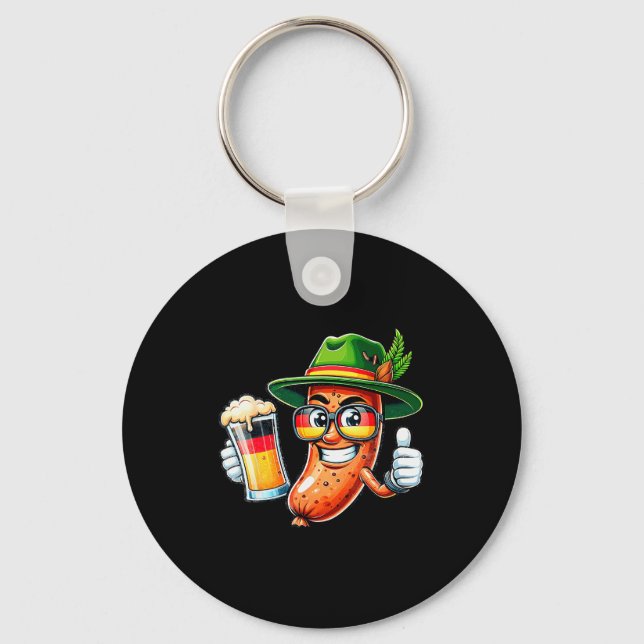 Prost Beer German American Flag Men Mug  Key Ring (Front)