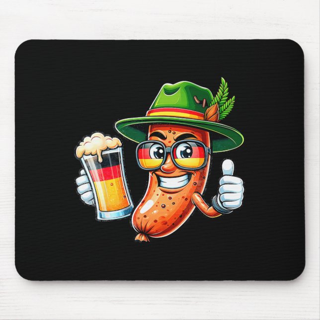 Prost Beer German American Flag Men Mug  Mouse Pad (Front)