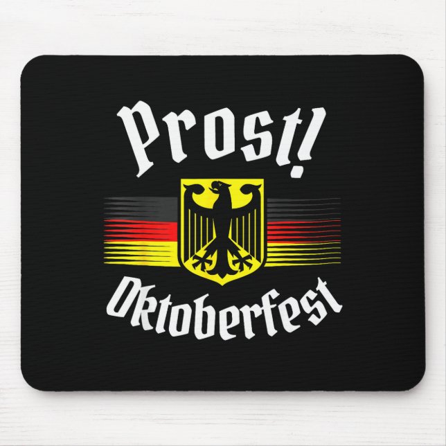 Prost Beer German American Flag Men Mug  Mouse Pad (Front)