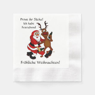 Prost it bags - Merry Christmas! German Text Napkin