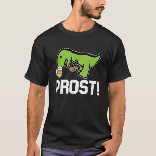 Prost Oktoberfest Funny T Rex Pretzel German Bavar T-Shirt