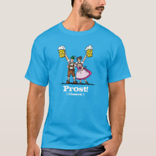 Prost! T-Shirt Happy Oktoberfest Couple Beer Stein