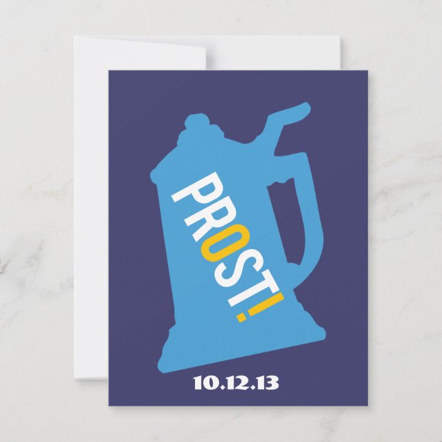 Prost Toast Mens 40th Birthday Party Invitation (Front)