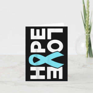 Prostate Cancer Awareness - Hope Love Support Ribb Card