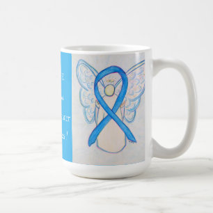 Prostate Cancer Awareness Ribbon Angel Custom Mug