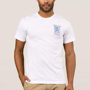 Prostate Cancer Awareness Ribbon Angel Custom Tee