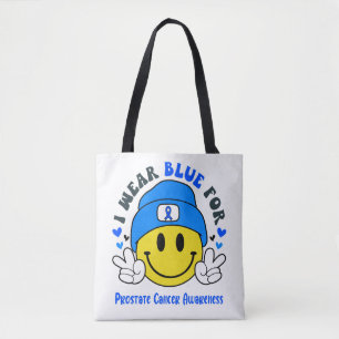 Prostate Cancer Awareness Ribbon Support Gifts Tote Bag