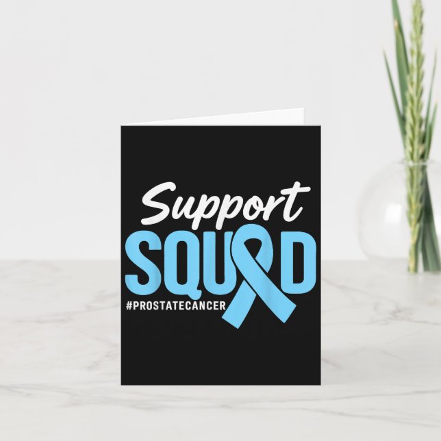 Prostate Cancer Awareness Support Squad Light Blue Card (Front)