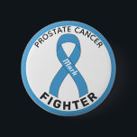 Prostate Cancer Fighter Ribbon White Button<br><div class="desc">Prostate Cancer Fighter Ribbon White Button for awareness and support for men fighting prostate cancer.</div>