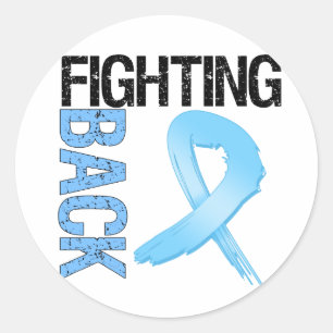 Prostate Cancer Fighting Back Classic Round Sticker