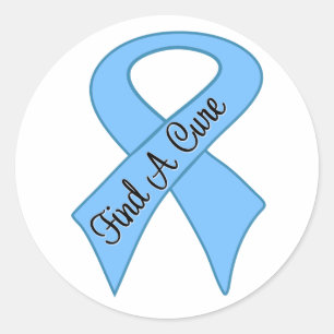 Prostate Cancer Find a Cure Classic Round Sticker