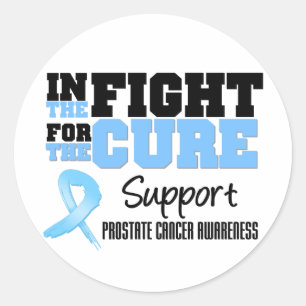 Prostate Cancer In The Fight For The Cure Classic Round Sticker