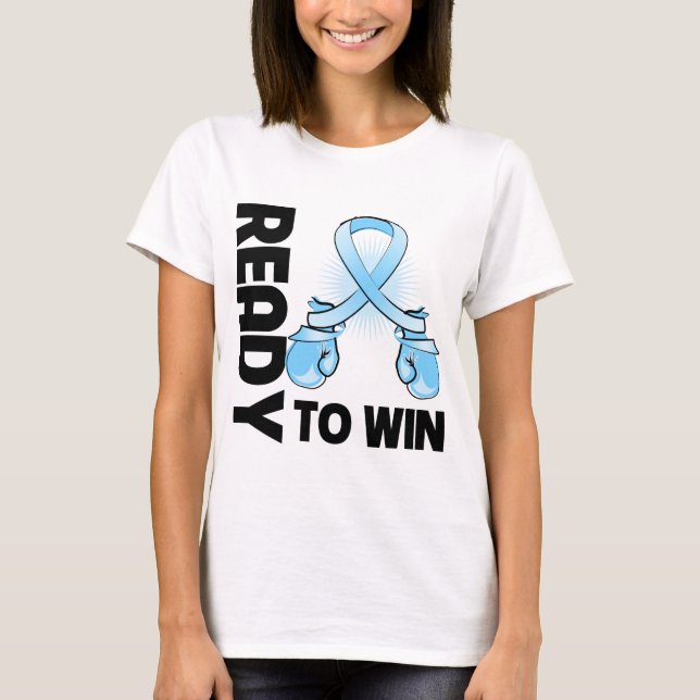 Prostate Cancer Ready To Win T-Shirt (Front)