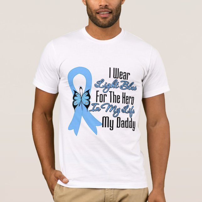 Prostate Cancer Ribbon Hero My Daddy T-Shirt (Front)