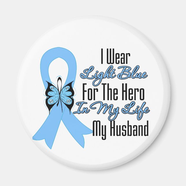 Prostate Cancer Ribbon Hero My Husband Magnet (Front)
