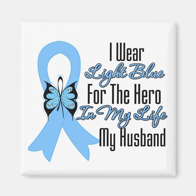 Prostate Cancer Ribbon Hero My Husband Magnet (Front)
