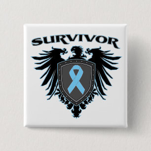 Prostate Cancer Survivor Crest 15 Cm Square Badge