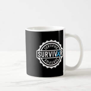 Prostate Cancer Survivor Gift For Men Blue Ribbon Coffee Mug