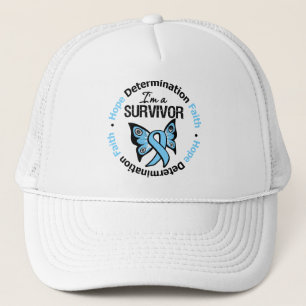 Prostate Cancer Survivor Hope Determination Faith Trucker Hat