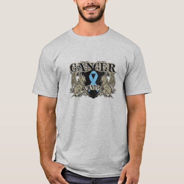 Prostate Cancer Survivor Mens Heraldry T-Shirt (Front)