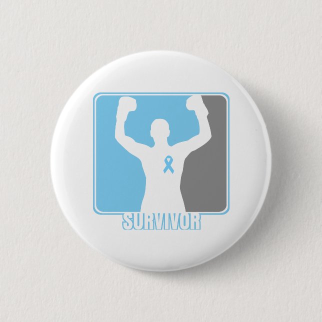Prostate Cancer Winning Survivor 6 Cm Round Badge (Front)