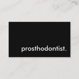 prosthodontist. business card