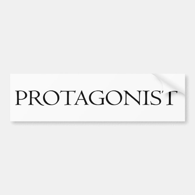 Protagonist Bumper Sticker (Front)