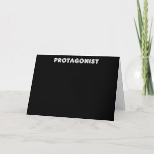 Protagonist Men Women Hero Movie Acter Acting Card