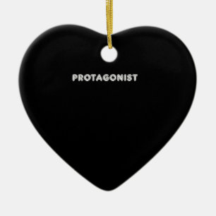 Protagonist Men Women Hero Movie Acter Acting Ceramic Ornament