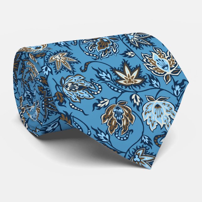 Protea Batik Tropical Two-sided Printed Tie (Rolled)
