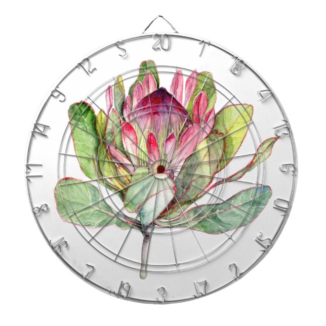 Protea Flower Dartboard (Front)
