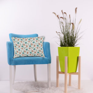 Protea Flower Desert Floral beige Pattern Decorative Cushion