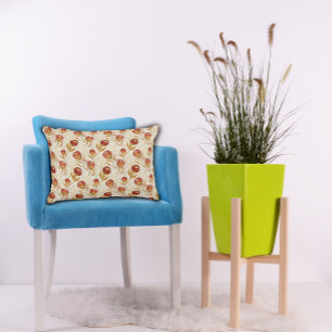 Protea Flower Desert Floral pink Pattern Decorative Cushion