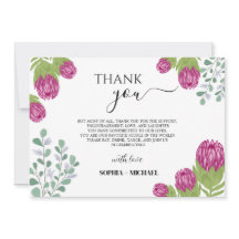 Protea Flower Garden Thank you Wedding 