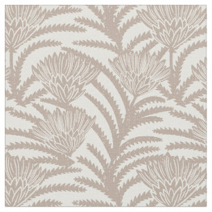 Protea large flowers desert edition fabric