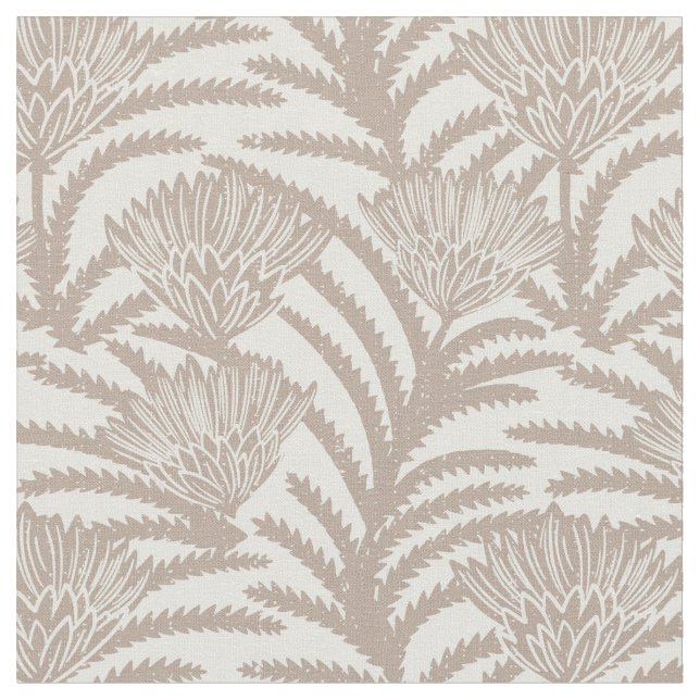 Protea large flowers desert edition fabric (Close Up)