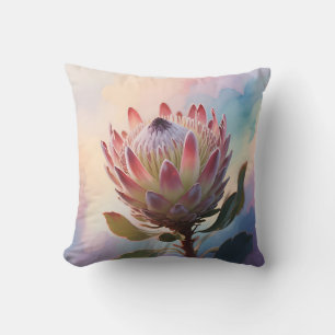 Proteas Flower Watercolor Dream Cushion