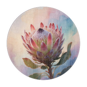 Proteas Flower Watercolor Dream Cutting Board
