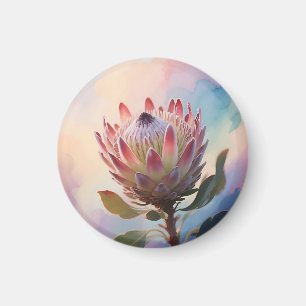 Proteas Flower Watercolor Dream Magnet