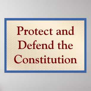 Protect and Defend the Constitution Poster