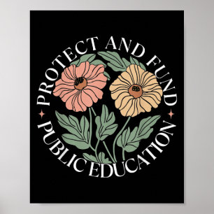 Protect And Fund Public Education Public Teachers  Poster