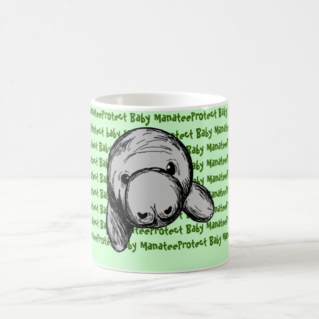 Protect Baby Manatee Coffee Mug (Center)