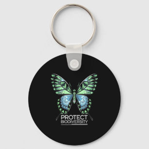 Protect Biodiversity Nature Lover Earth Day Key Ring