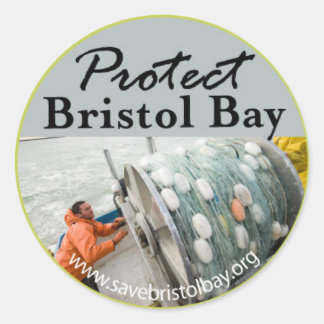 Protect Bristol Bay Classic Round Sticker
