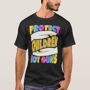 Protect Children Not Guns Orange Rainbow T-Shirt