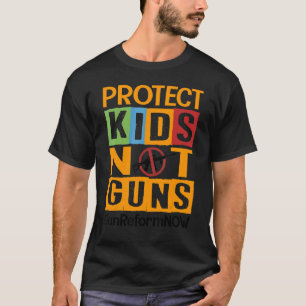 Protect Children Not Guns Orange  Stop Gun Violenc T-Shirt